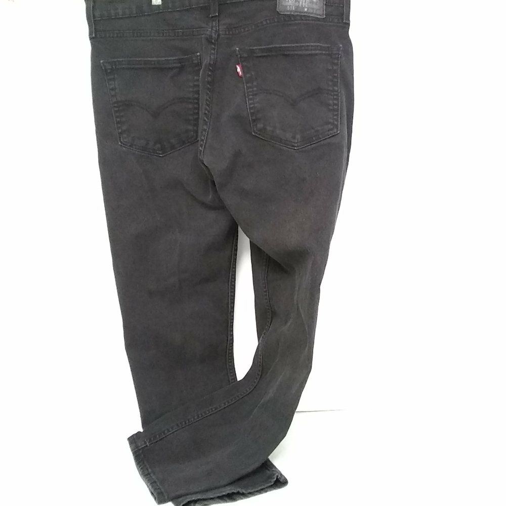 LEVI'S Strauss 511 Pants Water Less Black Denim WPL423 Size 36"x 28